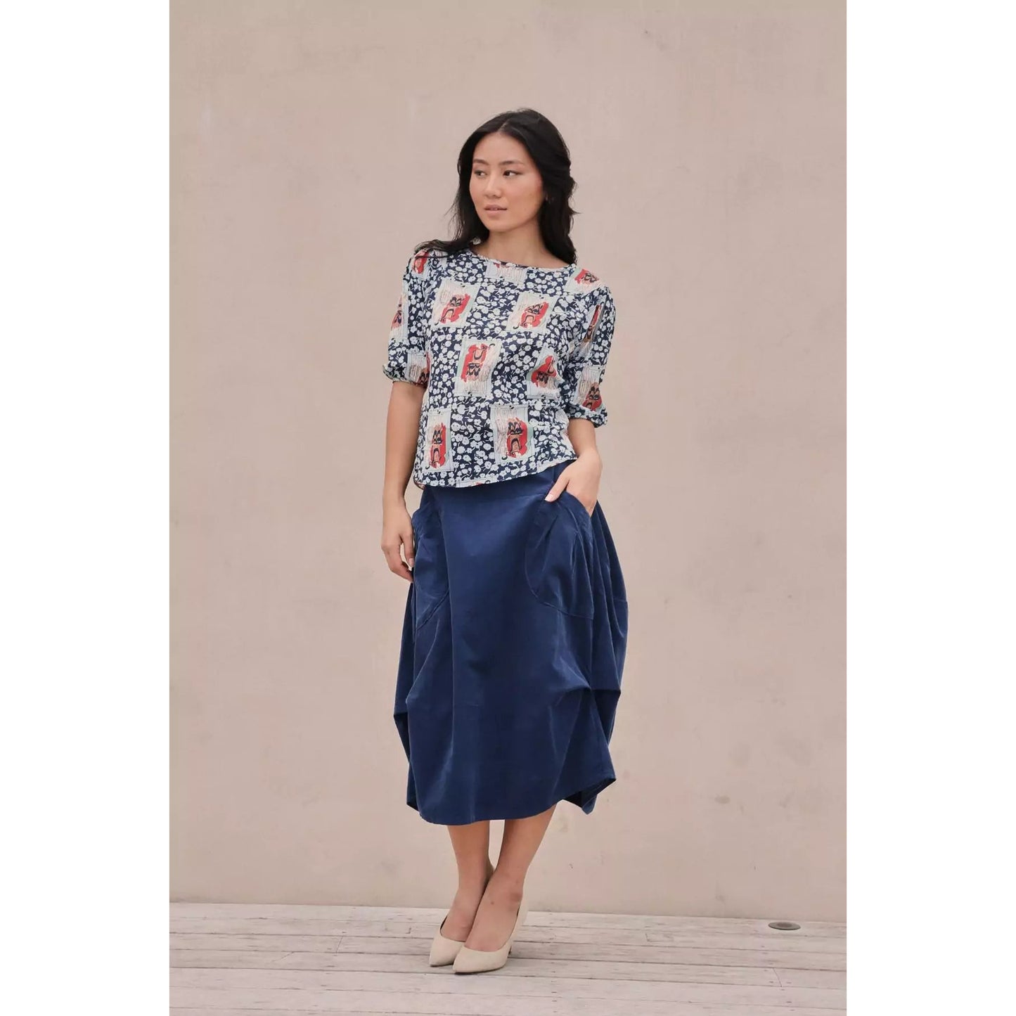 Olga De Polga Felix Blouse Navy