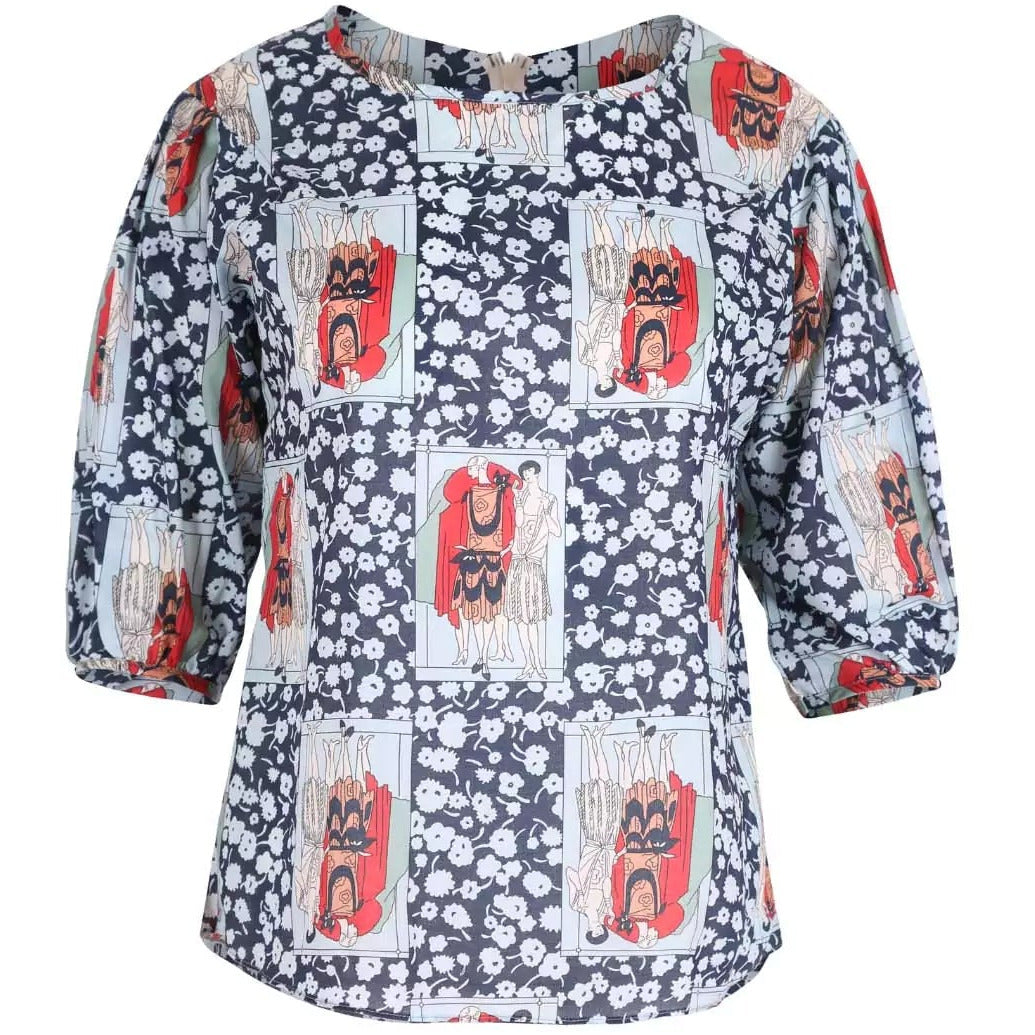 Olga De Polga Felix Blouse Navy