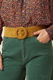 King Louie Golden Brown Wide Belt