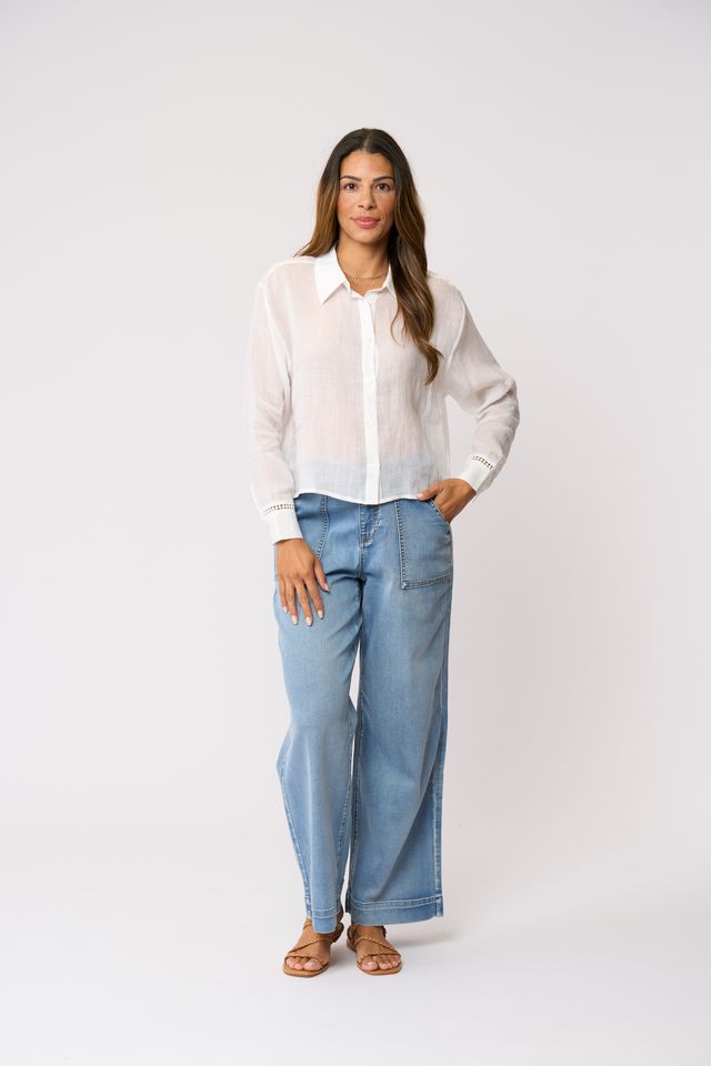 Foil Party In Back Shirt White
