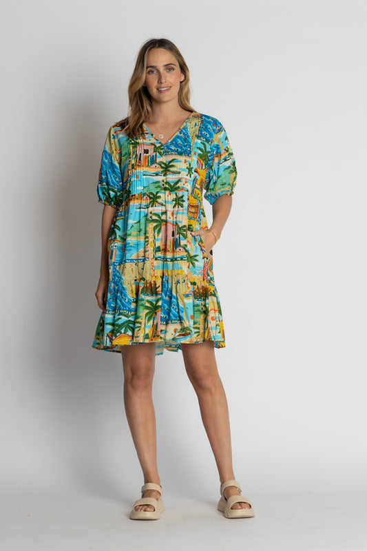 Lula Life Caleta Dress Print