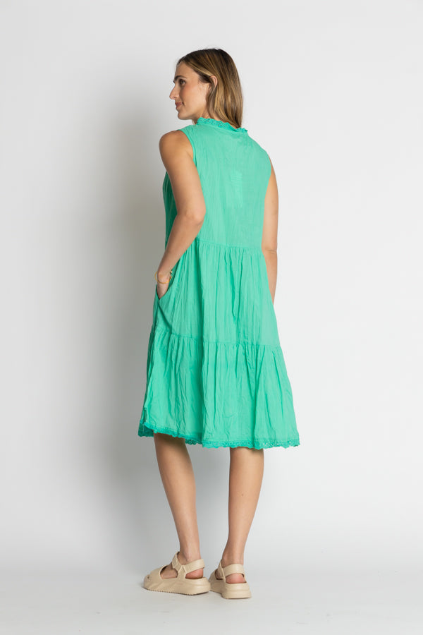 Lula Life Celeste Slvless Dress Sea