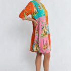 Lula Life Francine Button Dress Multi