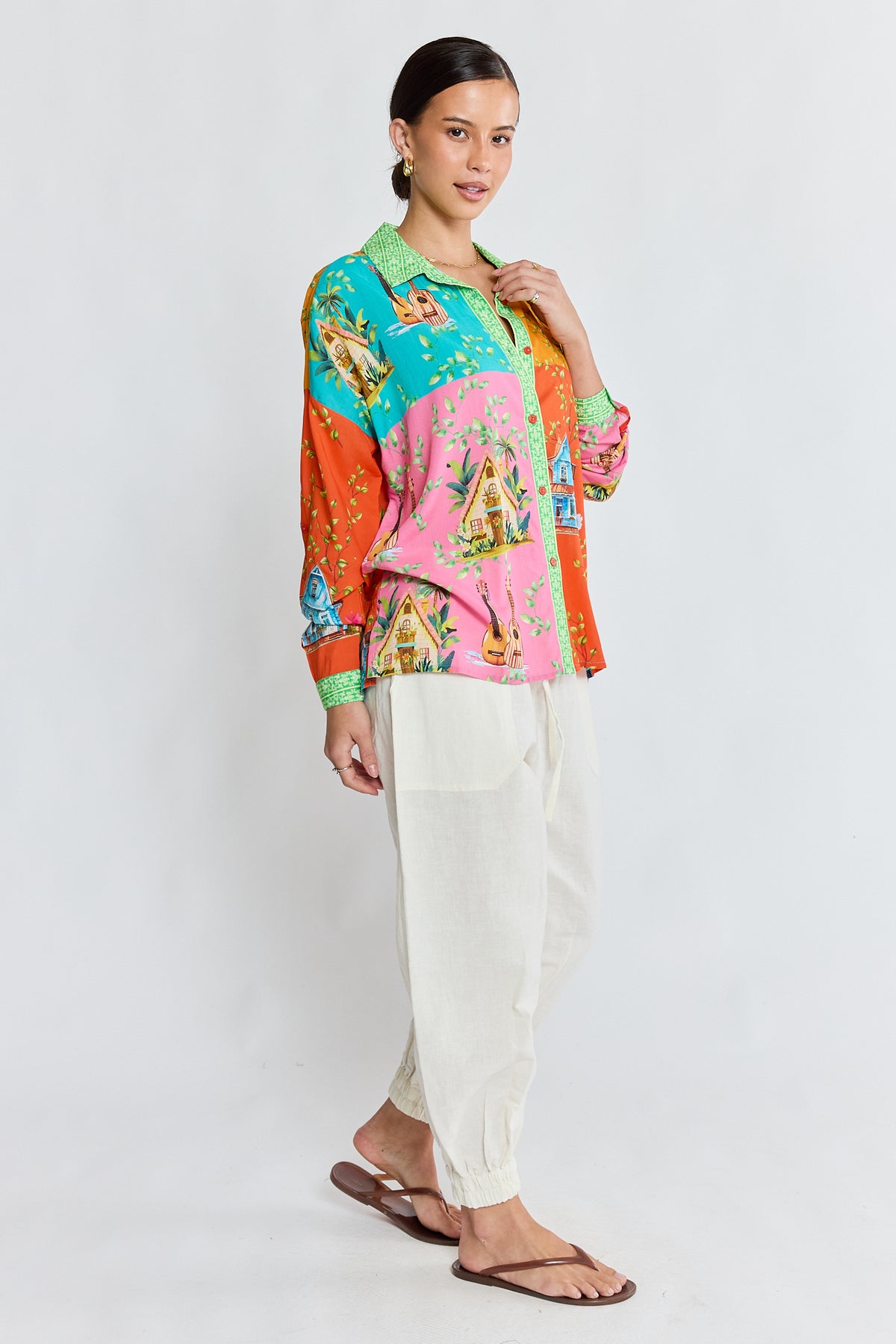 Lula Life Francine Shirt Multi