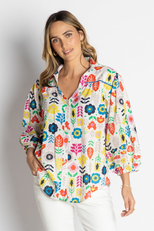 Lula Life Kalina Shirt White