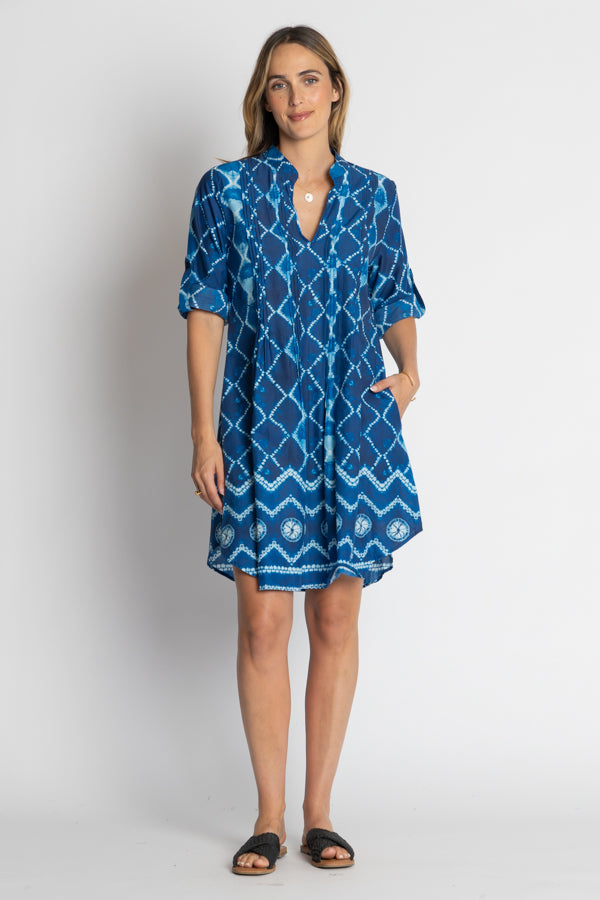 Lula Life Kumo Tuck Dress Ocean