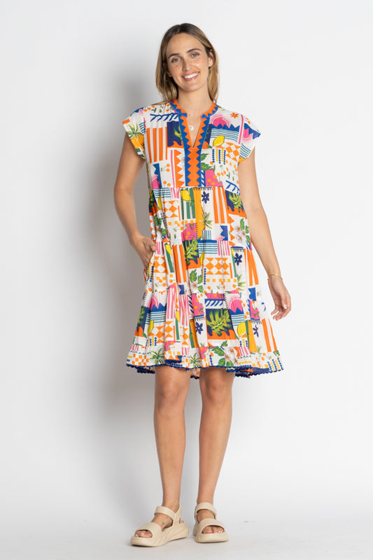 Lula Life Lyra Tiered Dress Print