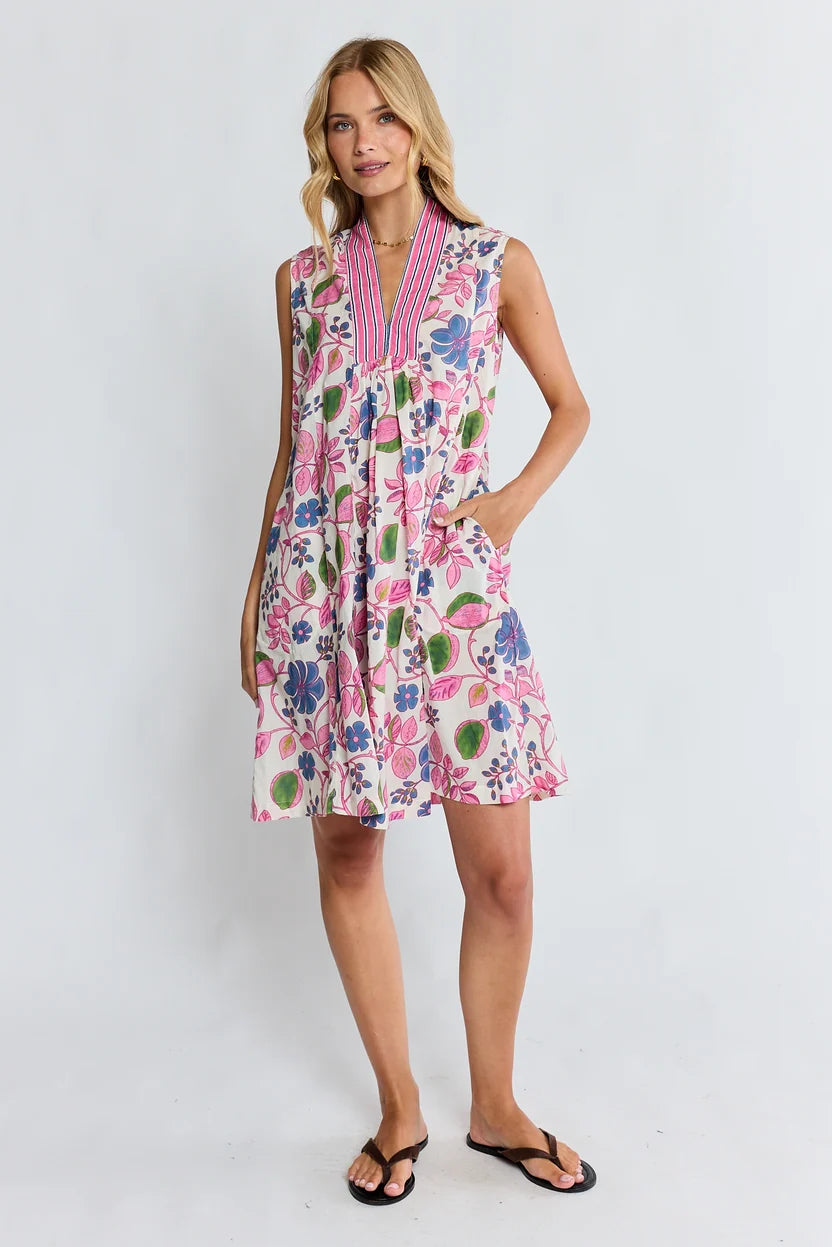 Lula Life Marias Sleeveless Dress Multi