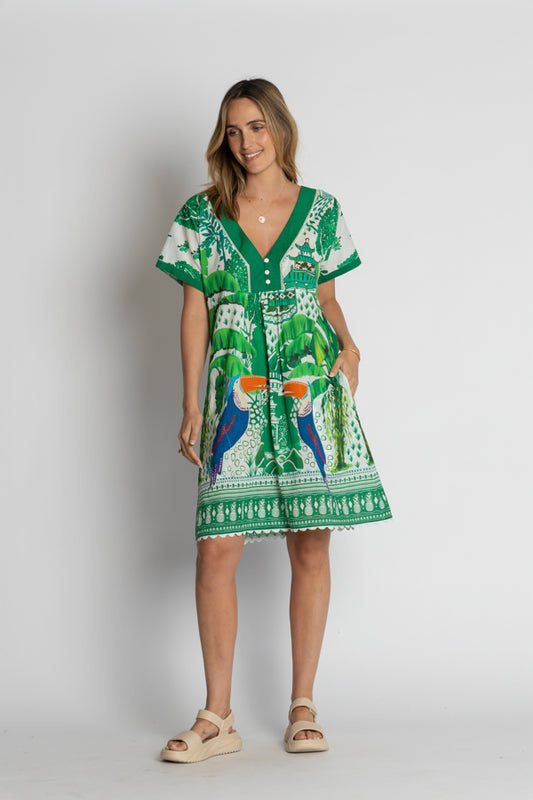 Lula Life Marquita Dress White