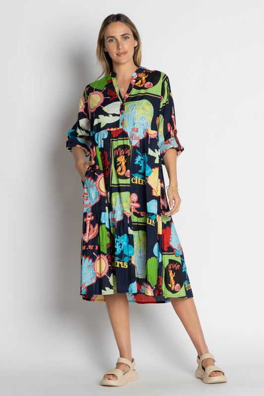 Lula Life Melrose Midi Navy