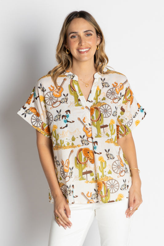 Lula Life Prairie Top White