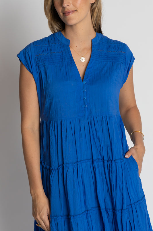 Lula Life Shayna Tiered Dress Ocean