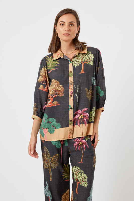 Lula Life Wanda Shirt Espresso