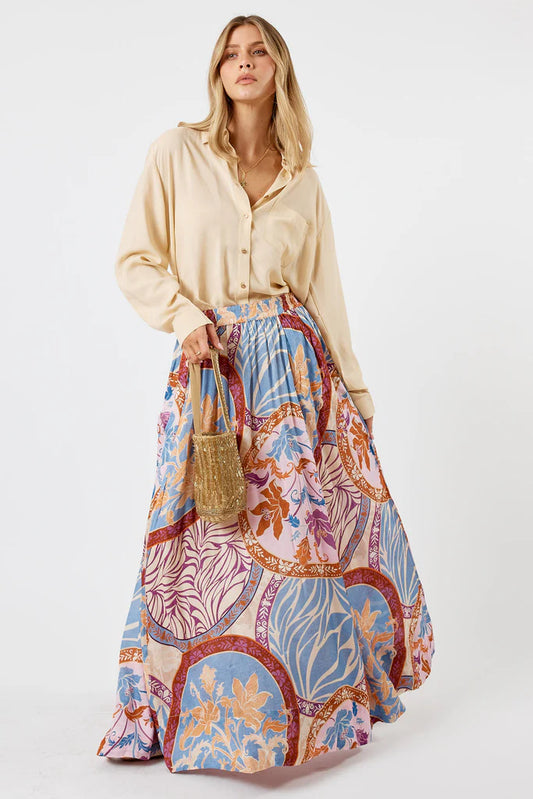 Lula Soul Fermont Maxi Skirt Print