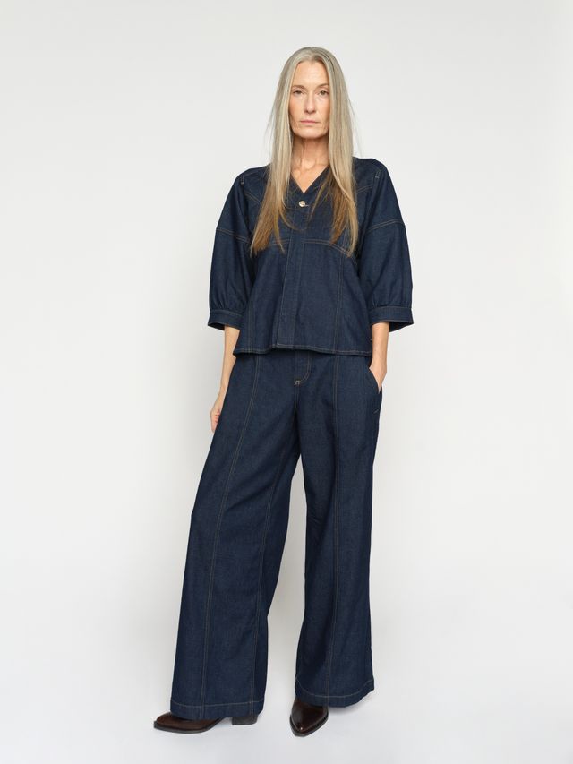 Mos Mosh Verone Crispy Jeans Dark Blue