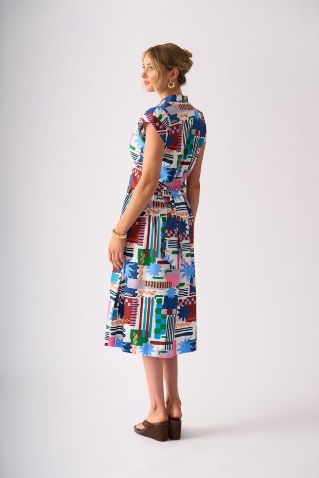 Foil Gifted Dress Del Sol