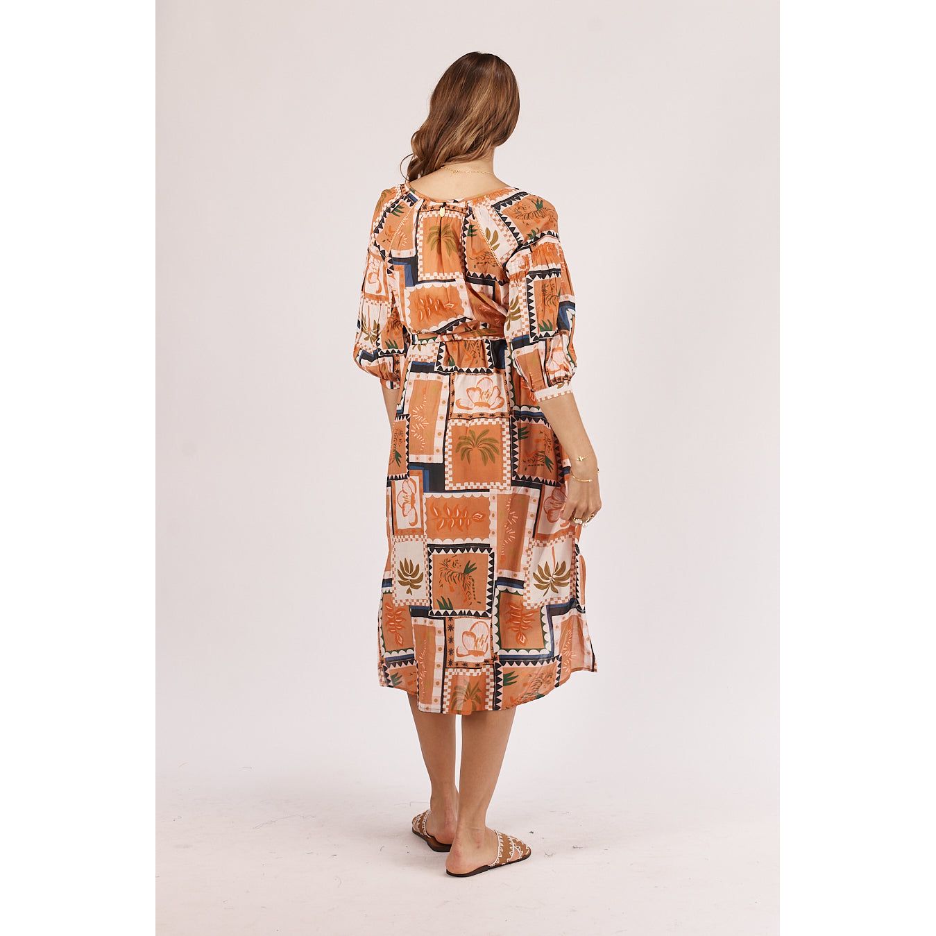 Ruby yaya COWGIRL KAFTAN (GREEN OR NATURAL)