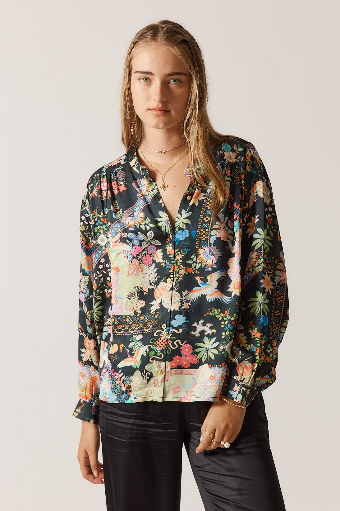 Rubyyaya Lala Shirt Steel