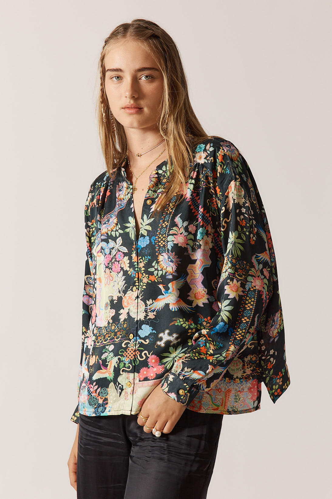 Rubyyaya Lala Shirt Steel