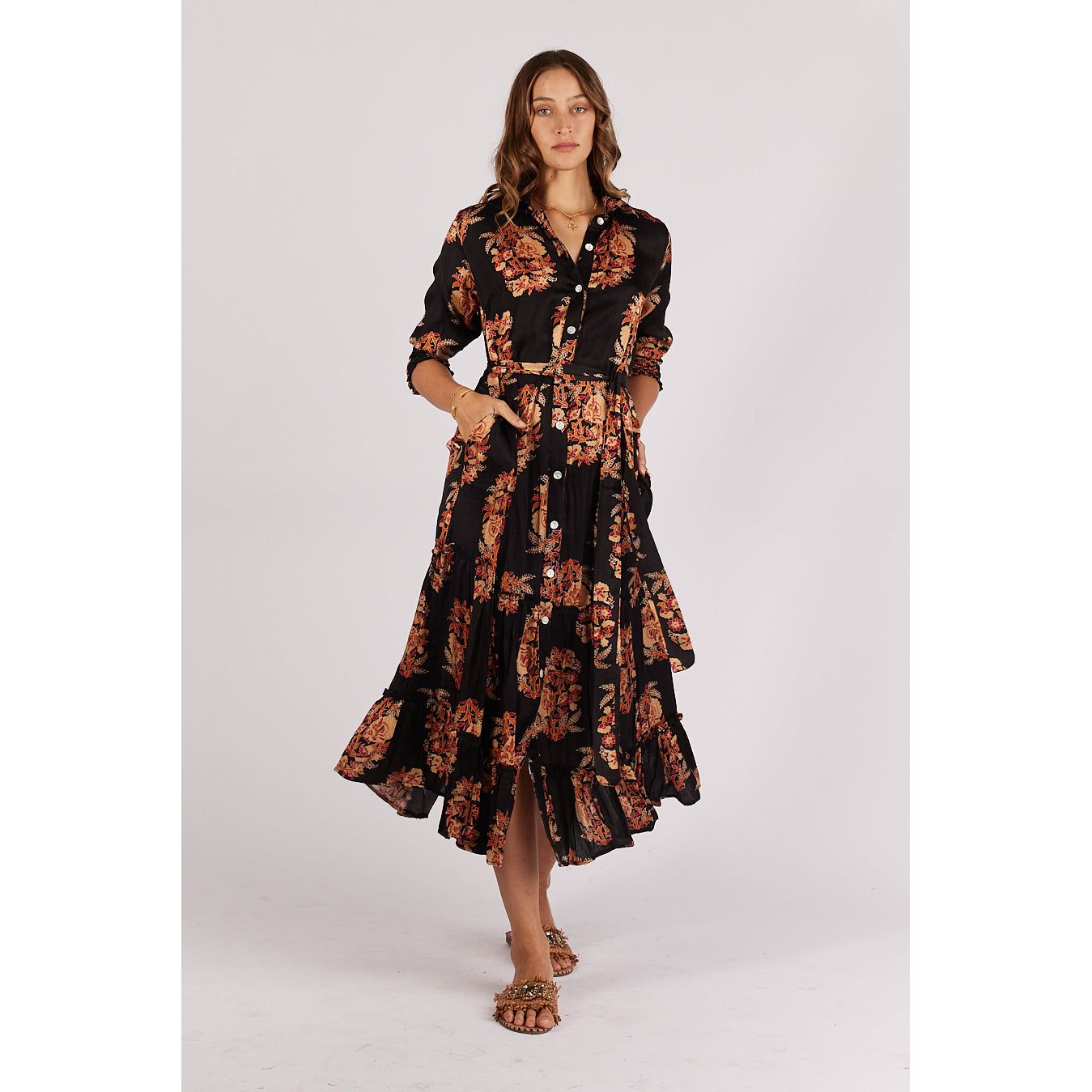 Ruby Yaya Paisley Maxi  Black