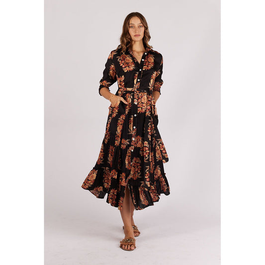 Ruby Yaya Paisley Maxi  Black