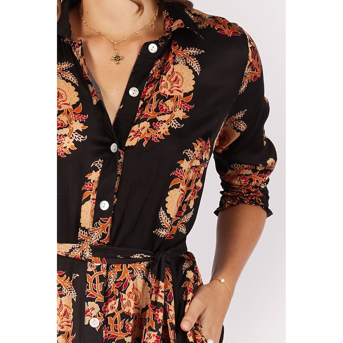 Ruby Yaya Paisley Maxi  Black