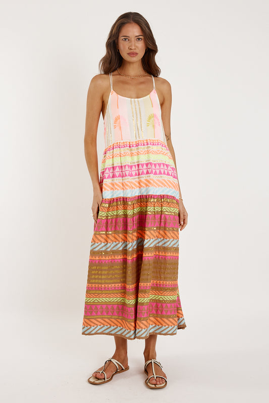 Rubyyaya Paloma Strap Maxi Jacquard