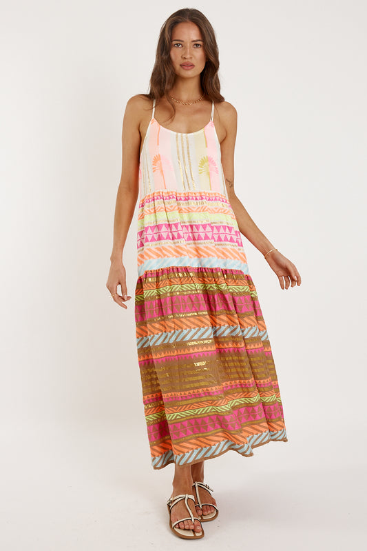 Rubyyaya Paloma Strap Maxi Jacquard