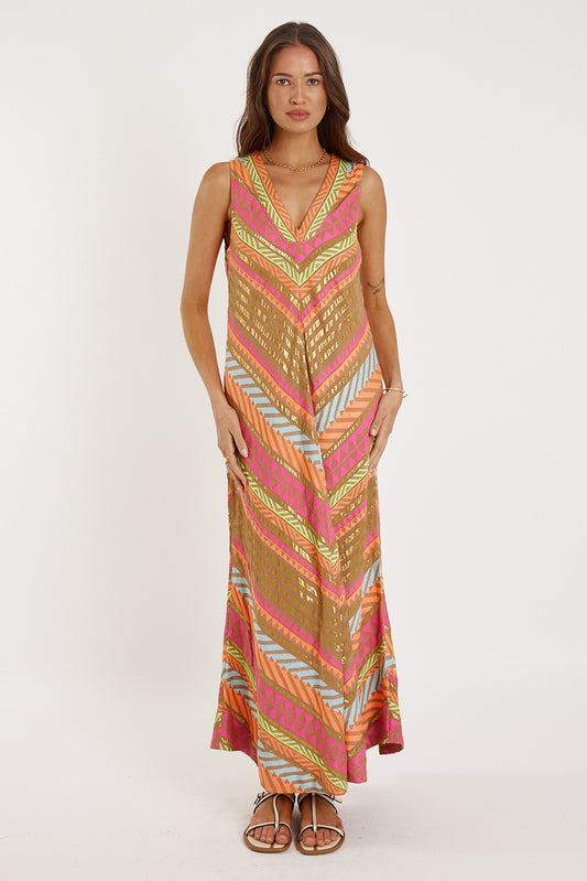 Rubyyaya Paloma V-neck Long Jacquard