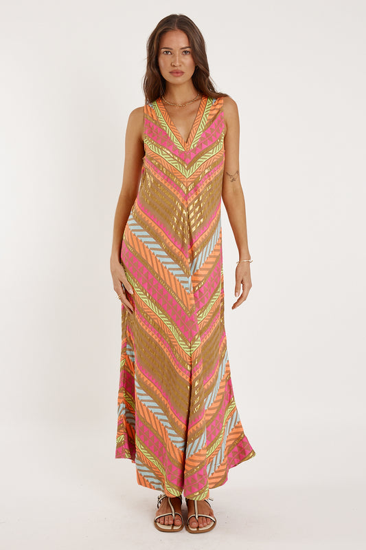 Rubyyaya Paloma V-neck Long Jacquard