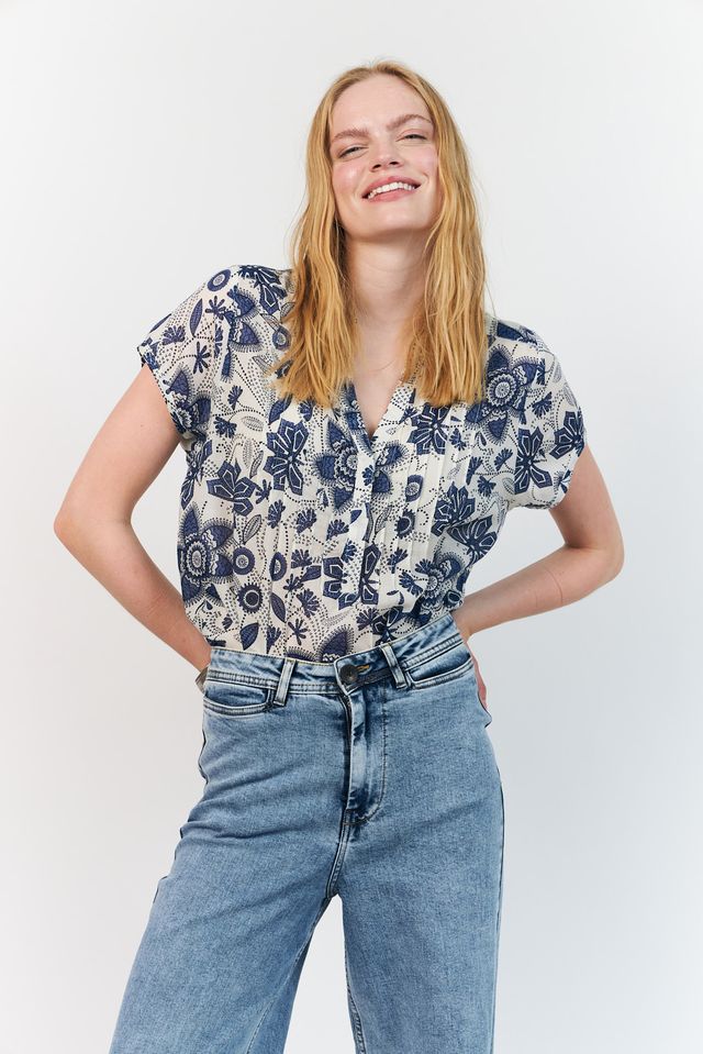 Lolly's Laundry Heather Top Blue