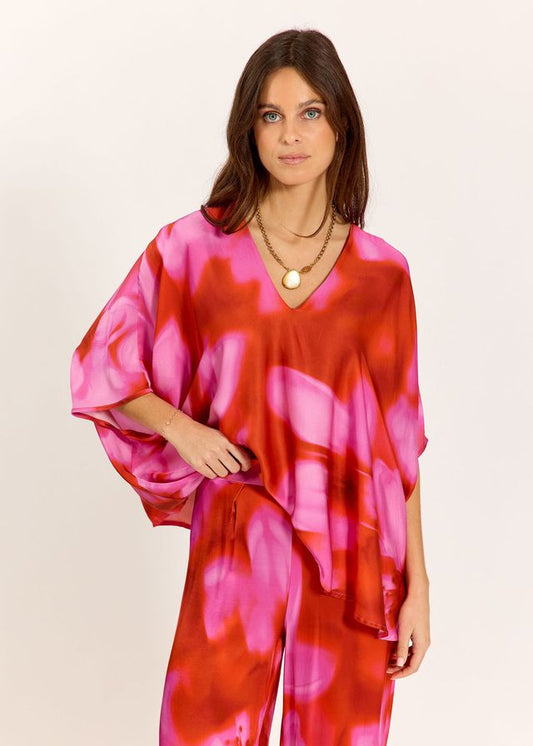 Lauren Vidal Rika Rosa Top
