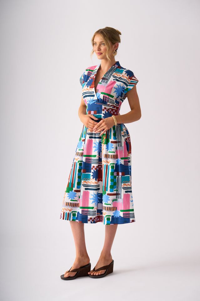 Foil Gifted Dress Del Sol