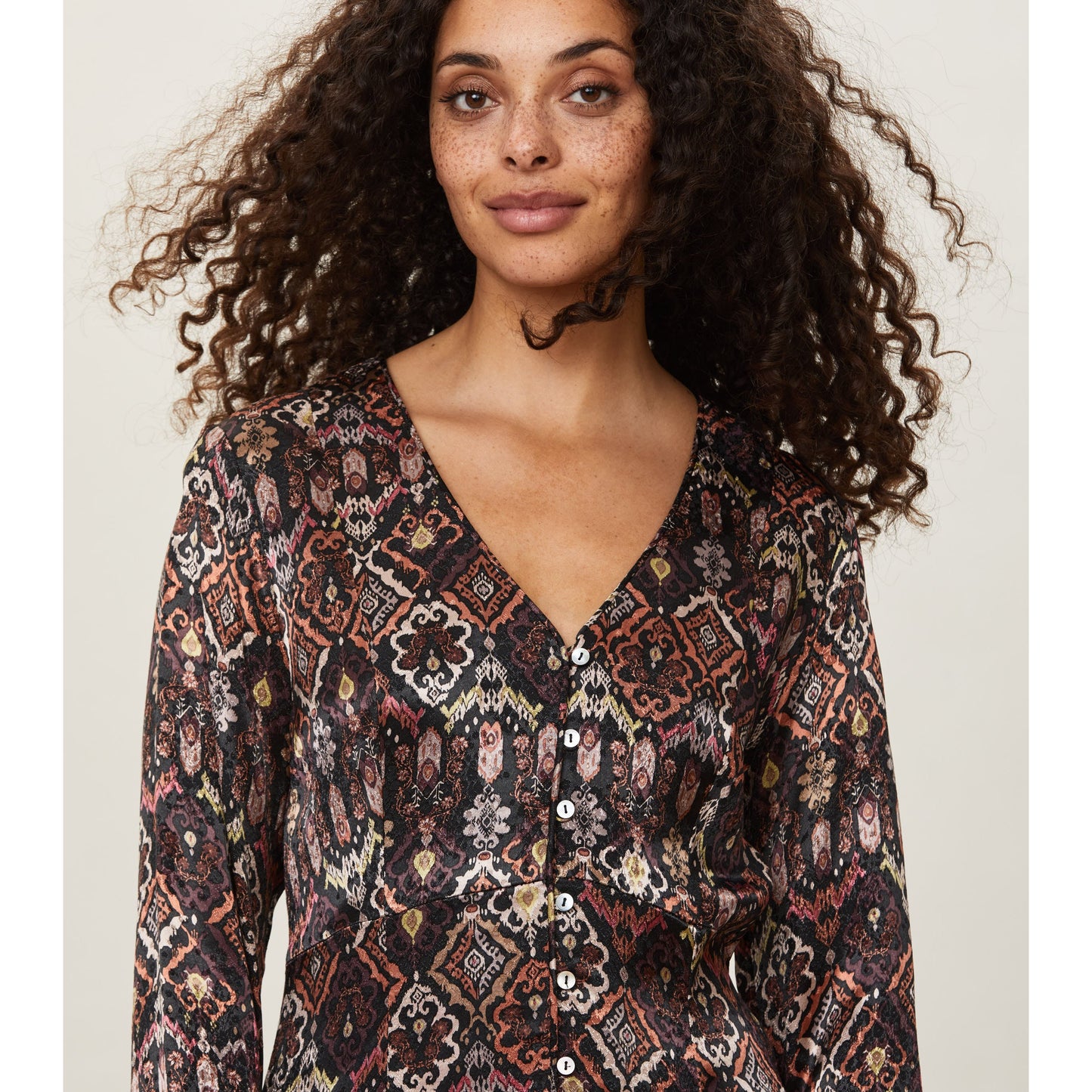 Odd Molly Susanna Long Dress Deep Asphalt