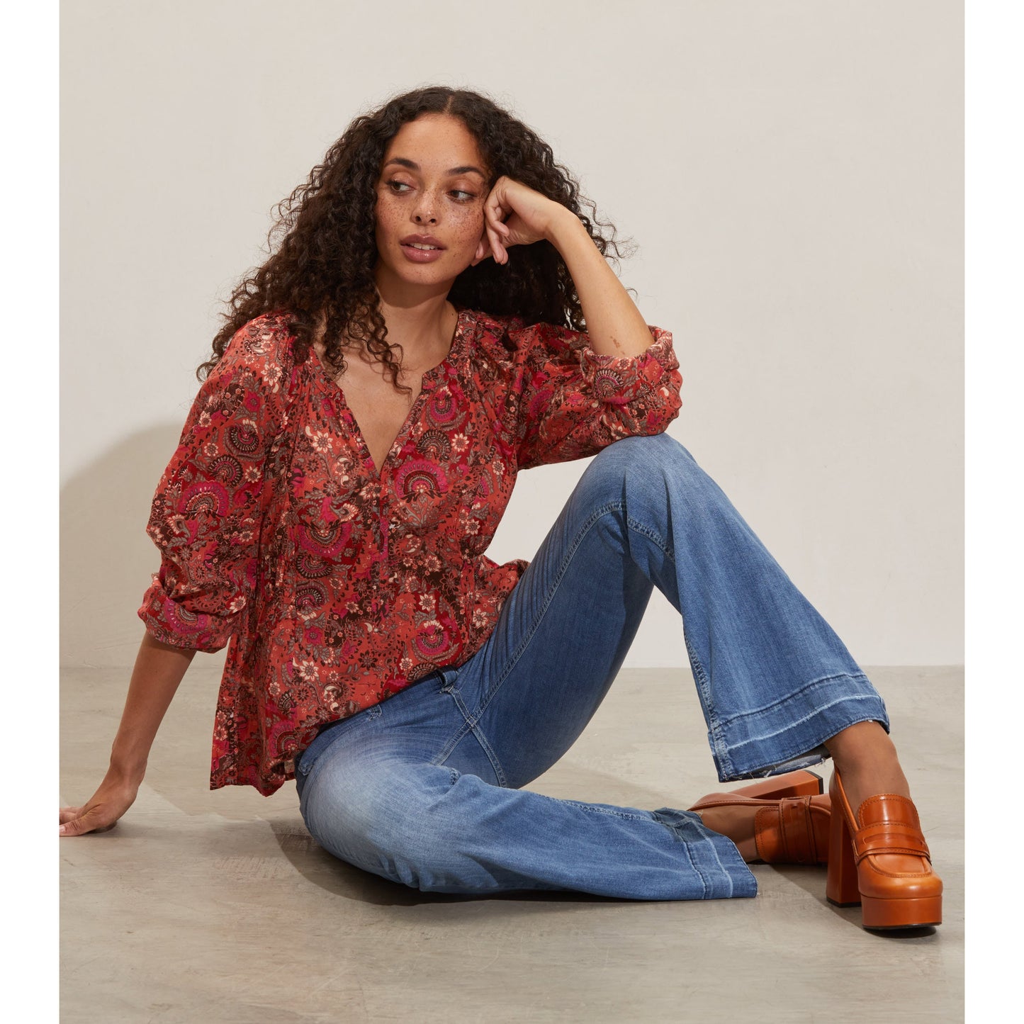 Odd Molly Adele Blouse Strawberry Kiss