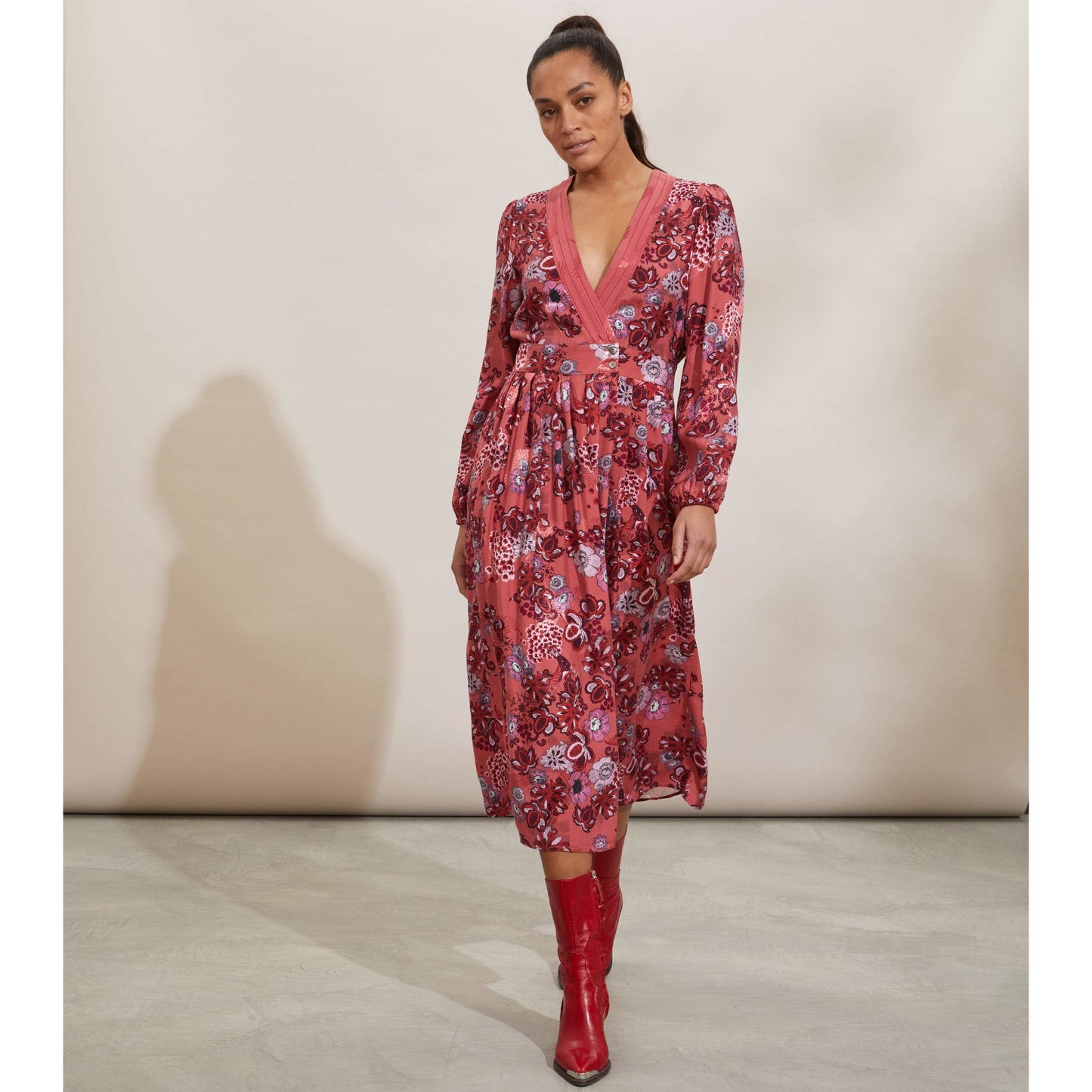Odd Molly Jacqueline Dress Cranberry
