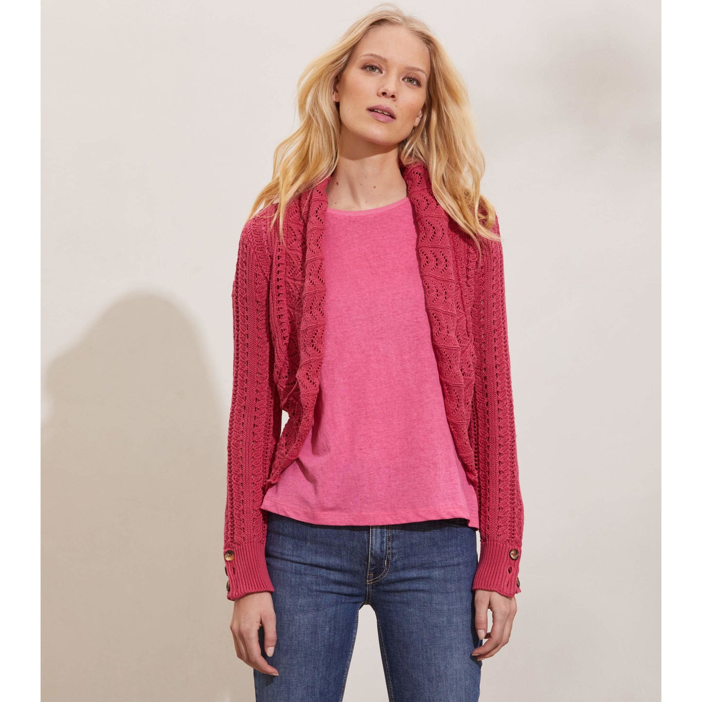 Odd Molly Zinnia Cardigan Pink Fudge