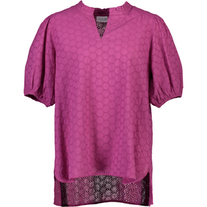 Open image in slideshow, Foil Holey Moley Blouse Available in Grenadine, Nori &amp; Orchid
