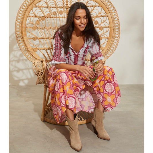 Odd Molly Loretta Skirt - Rich Yellow