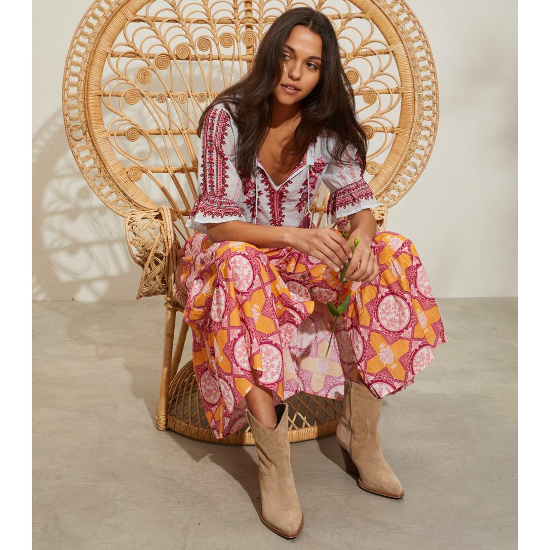 Odd Molly Loretta Skirt - Rich Yellow