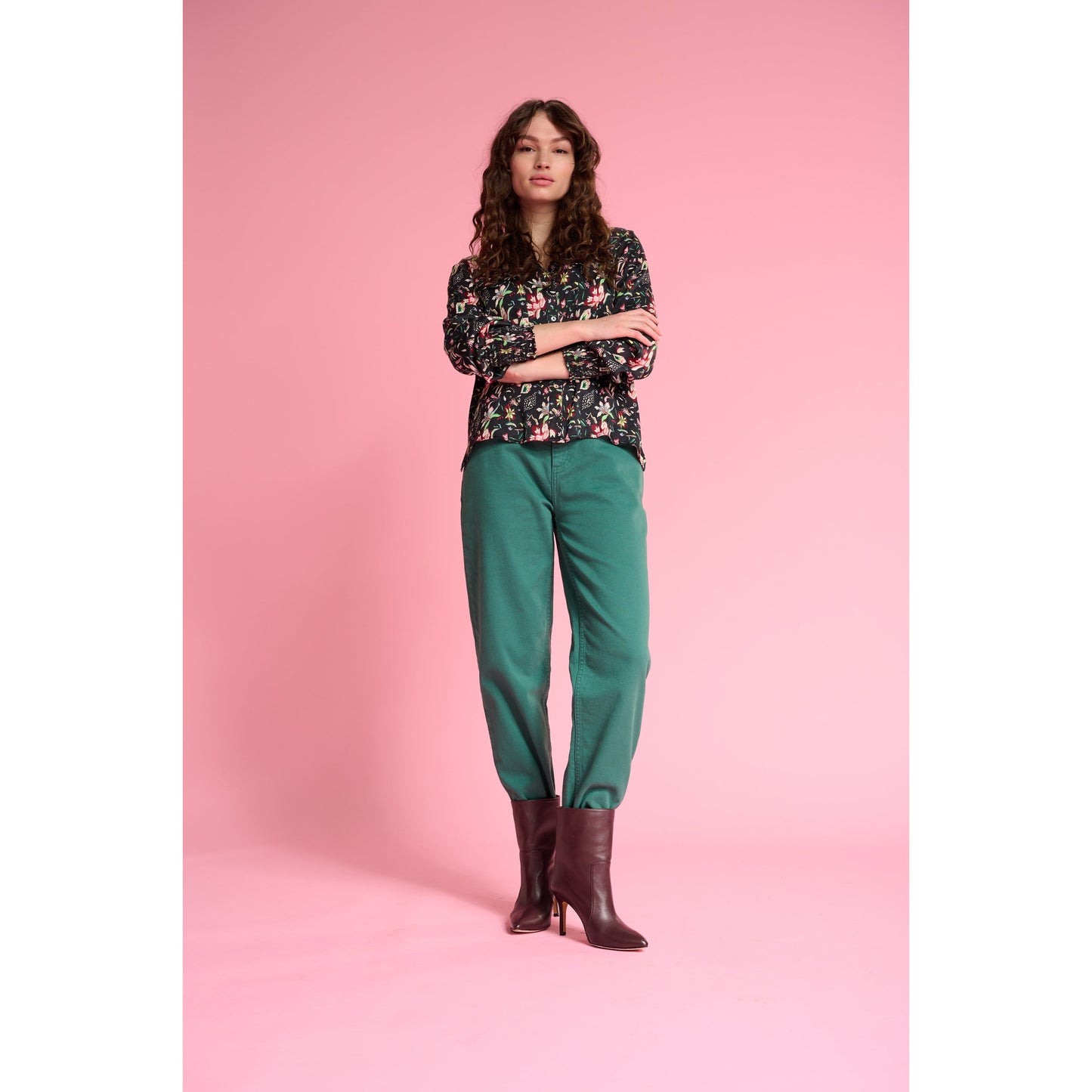 POM Blouse Molly Flower Blaze SP7047