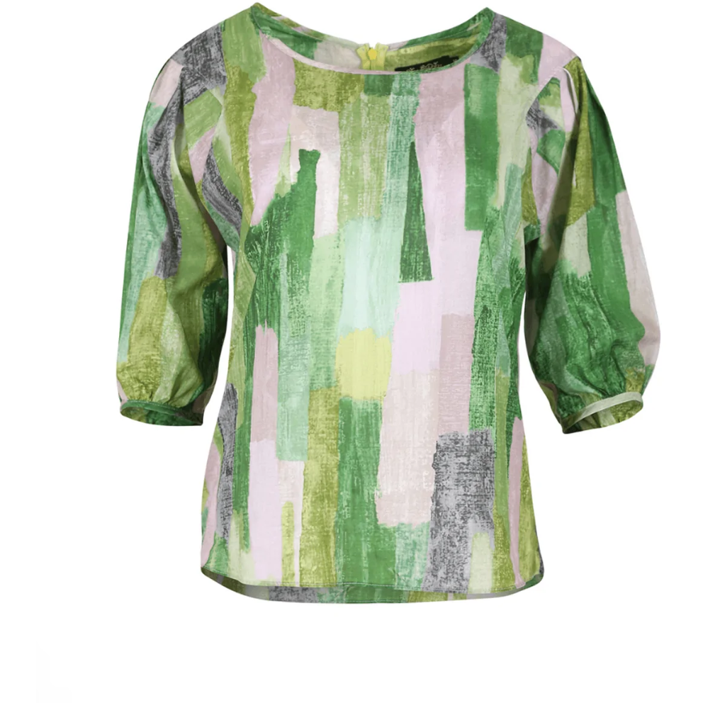 Olga De Polga Providencia  Blouse Mountain Green