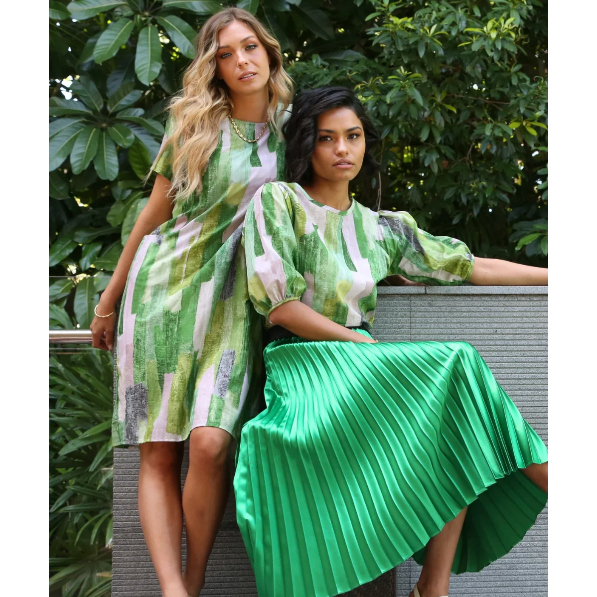 Olga De Polga Providencia  Blouse Mountain Green