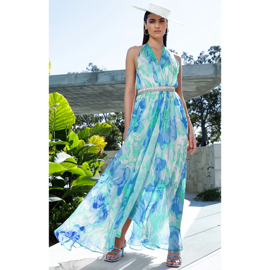 Sacha Drake The Billionaires Wife Dress Blue Blossom