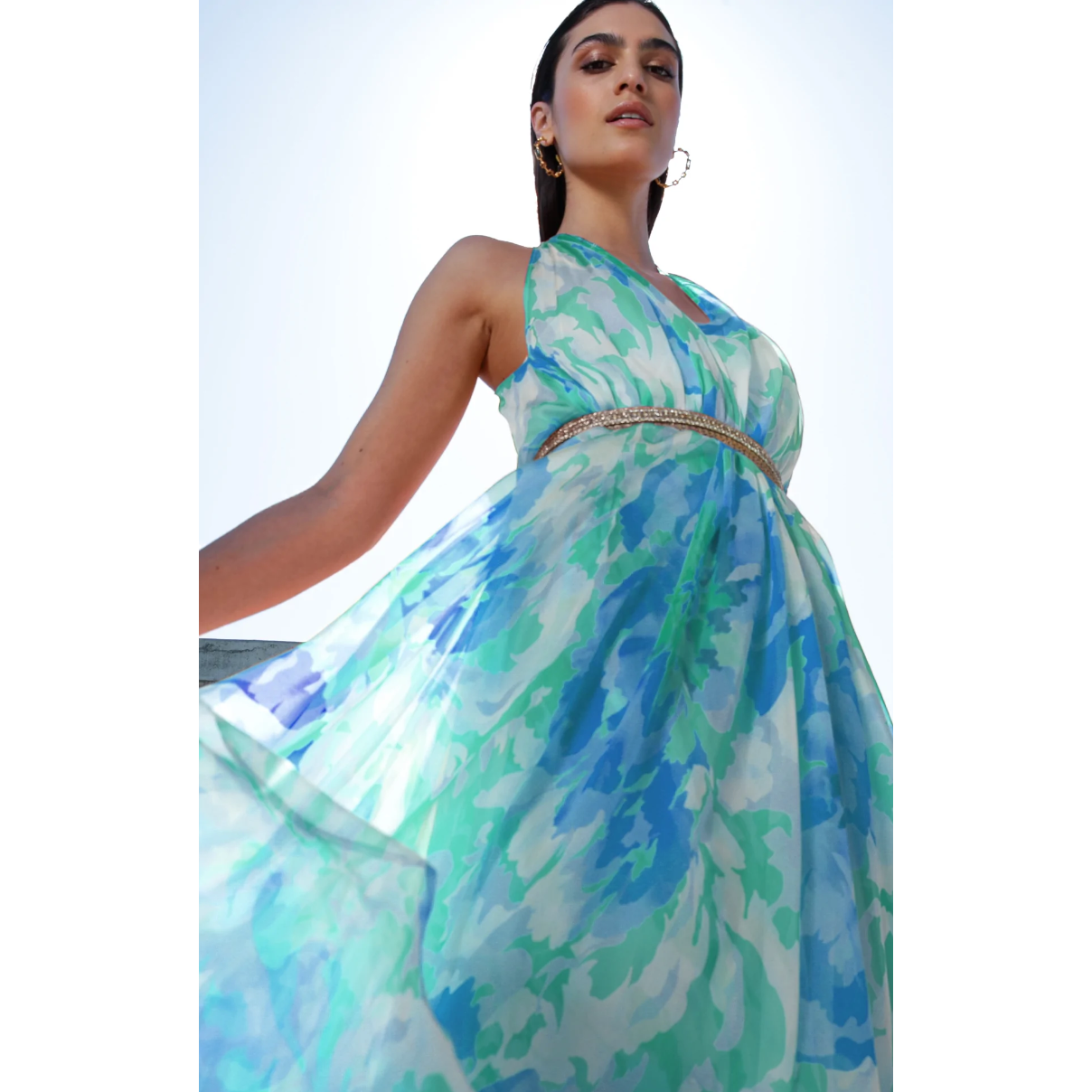 Sacha Drake The Billionaires Wife Dress Blue Blossom