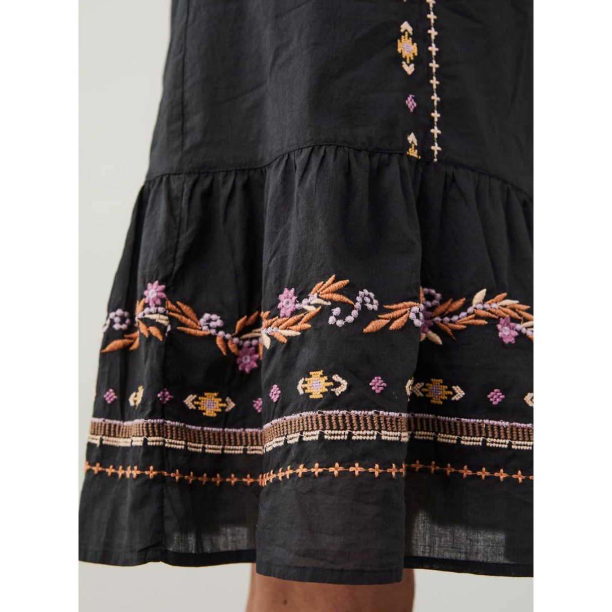 Odd Molly Amira Short Dress Deep Asphalt