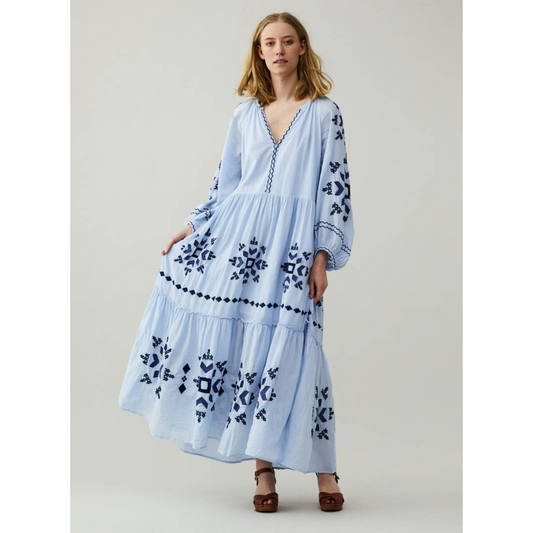 Odd Molly Noor Dress Blue Dew