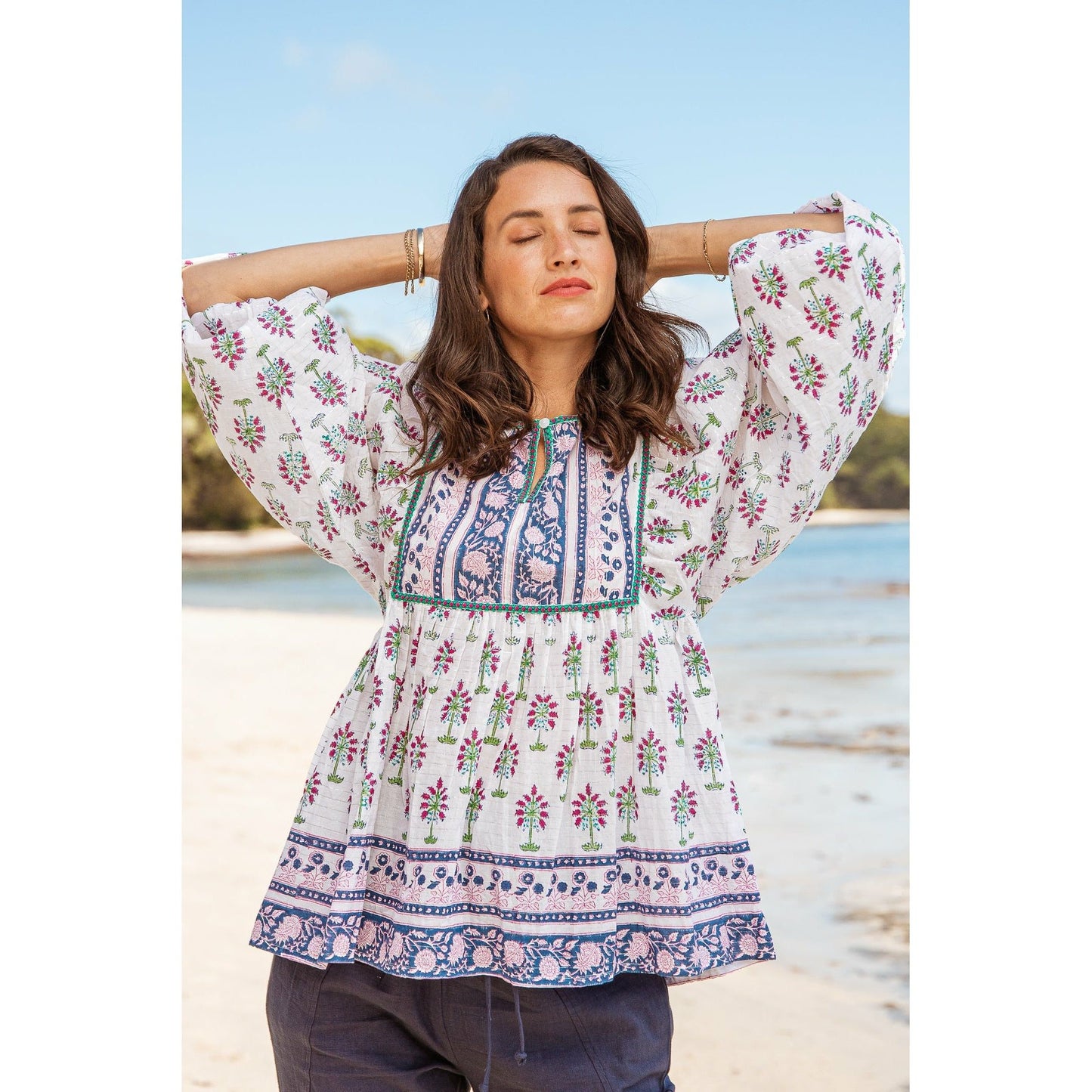 Azure Barbados Saffron Blouse