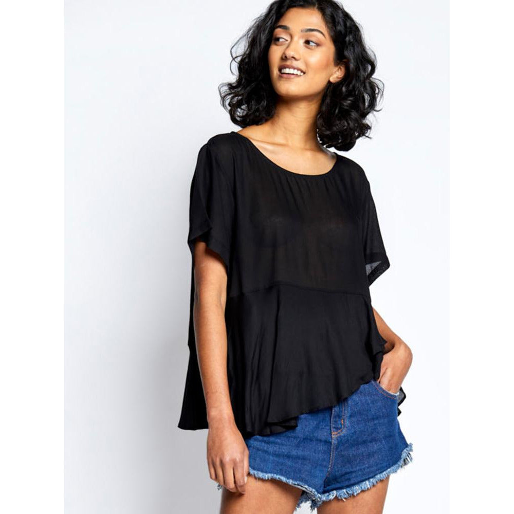 TOTEM MANJERONA BLOUSE BLACK
