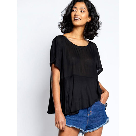 TOTEM MANJERONA BLOUSE BLACK